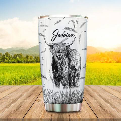 Highland The Perfect Day Personalized Tumbler, Personalized Highland Tumbler