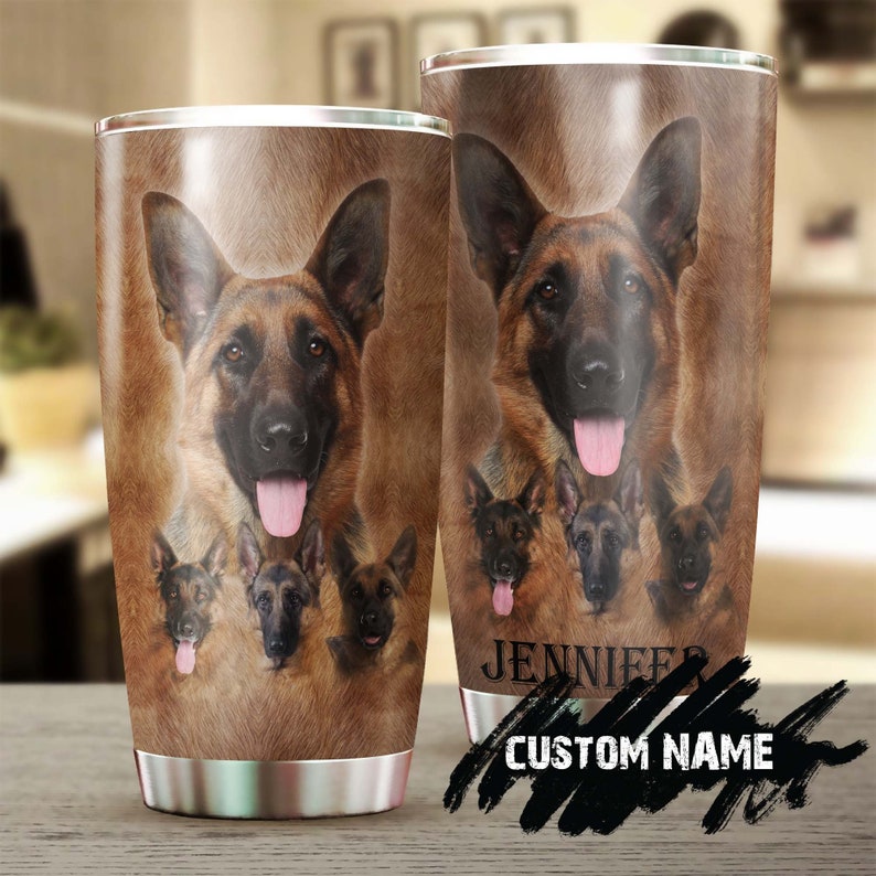 Awesome German Shepherd Personalized Dog Tumbler-German Shepherd Mom Gift German Shepherd Dad Gift-Gift For Dog German Shepherd Lover