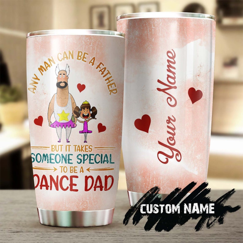 Daddy And Daughter Dance Partners Personalized Tumbler-Birthday Gift Christmas Gift Father'S Day Gift For Father Dad From Daughter