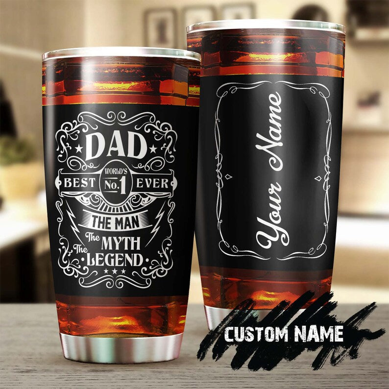 Dad The Man The Myth The Legend Personalized Tumbler-Birthday Christmas Gift Father'S Day Gift For Father Dad From Daughter Son