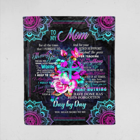 To My Mom Blanket, Mother's Day Gift For mother Mum, Blanket For Mom, Gift For Mom, Mother's Day Gifts, Family Throw Blanket